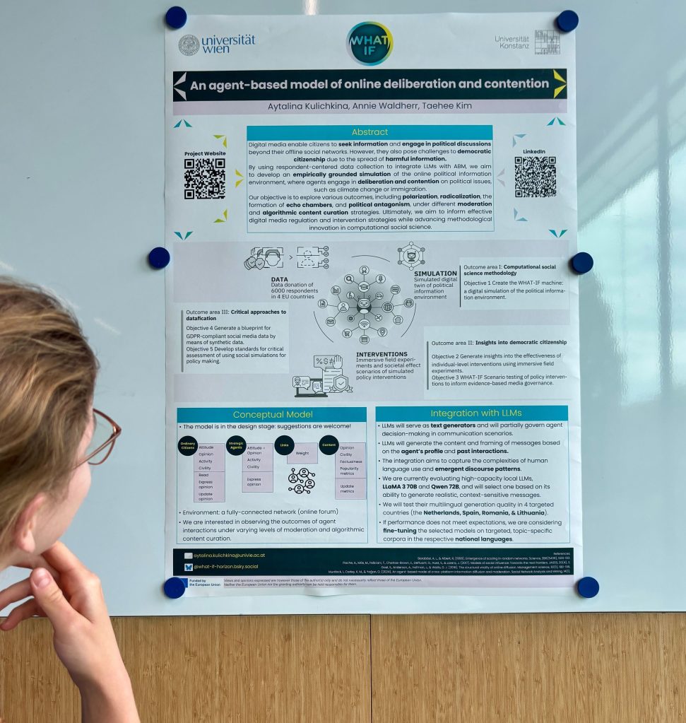 WHAT-IF poster at the Social Simulation Conference